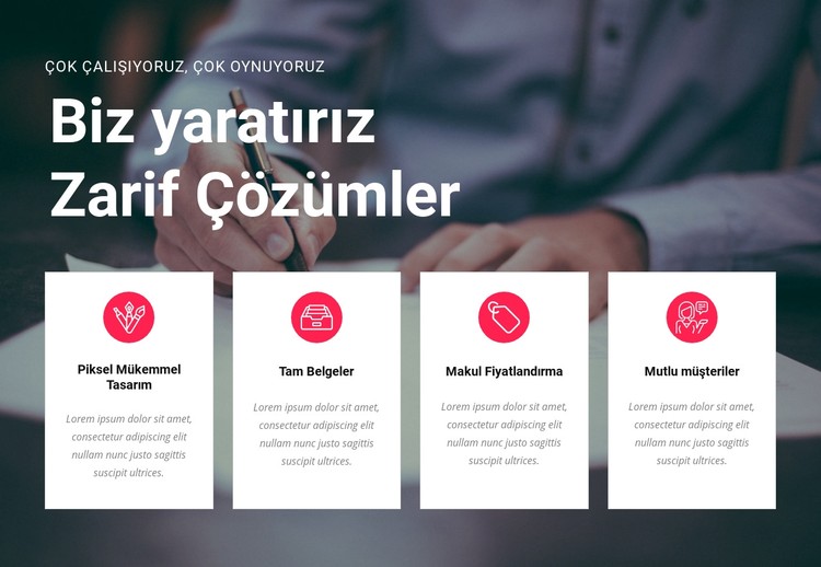 Yaratıcı çözümler oluşturun CSS Şablonu