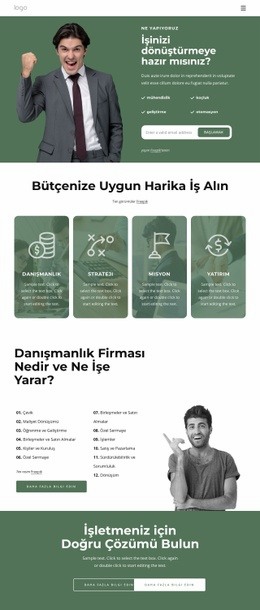 Geleceği Tanımlamak Isteyen Iddialı Liderlerle Çalışıyoruz Için Ücretsiz Web Sitesi Oluşturucu