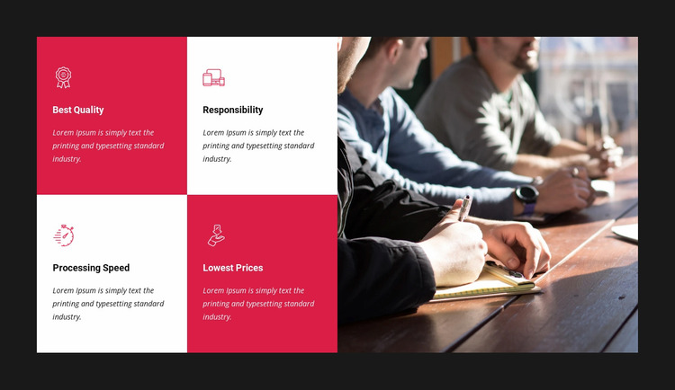 About our services  Website Mockup