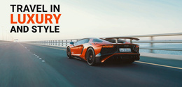 Travel In Luxury - Great Landing Page