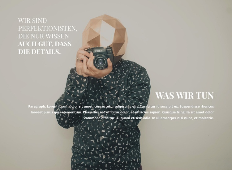 Top Fotograf Website-Modell