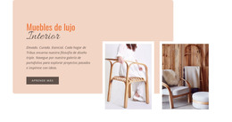 Sitio HTML Para Muebles De Madera Sencillos