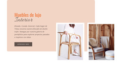 Muebles De Madera Sencillos - Plantilla De WordPress