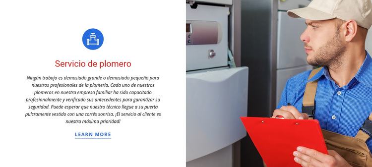 Servicio de plomero Tema de WordPress