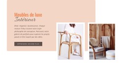 Conception De Site Web Pour Meubles En Bois Simples