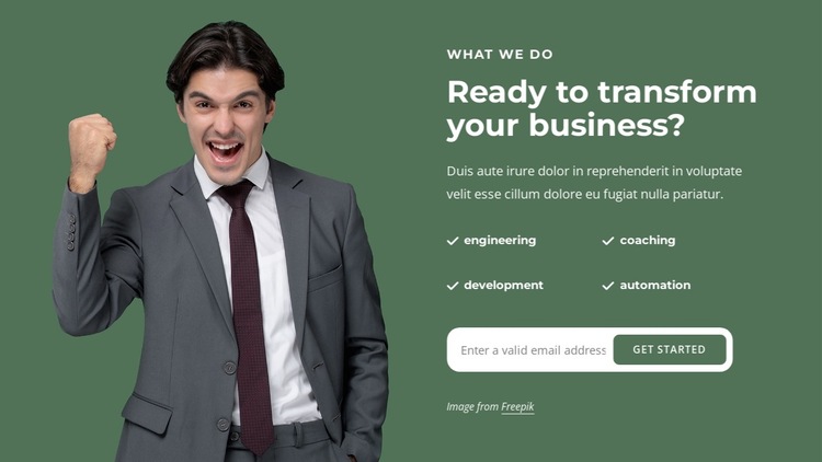 We solve complex business problems HTML5 Template