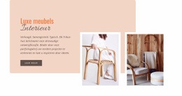 Eenvoudig Houten Meubilair - HTML5-Responsieve Sjabloon