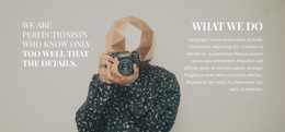 Top Photographer - Creative Multipurpose Web Page Design