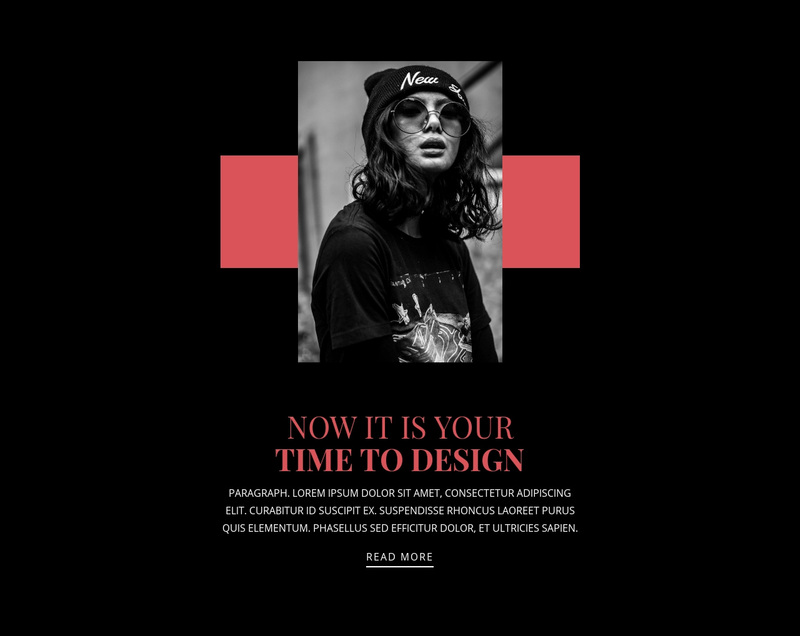 Leading Fashion agency Web Page Design
