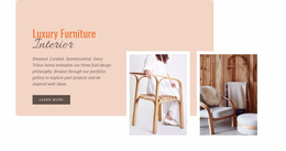 Simple Wooden Furniture - Web Template