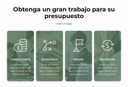 Diseño De Sitio Web Repetidor De Cuadrícula Con Iconos Grandes. Para Cualquier Dispositivo