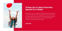 Conception Web Gratuite Pour Bonheur D'Enfance