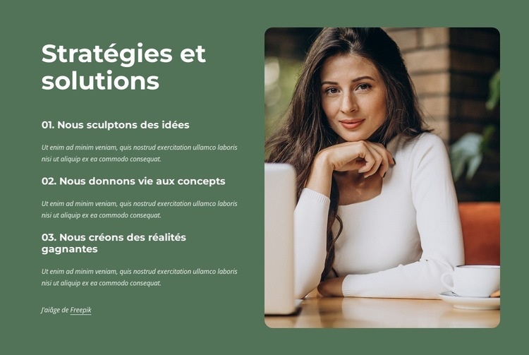 Nous apportons de nouvelles idées à nos clients Conception de site Web