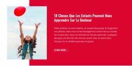 Créez Votre Propre Site Web Pour Bonheur D'Enfance