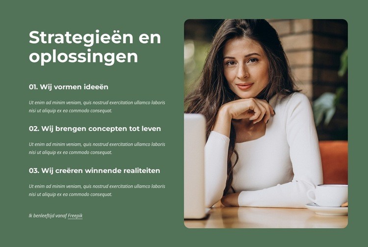 Wij brengen nieuwe ideeën naar onze klanten Website ontwerp