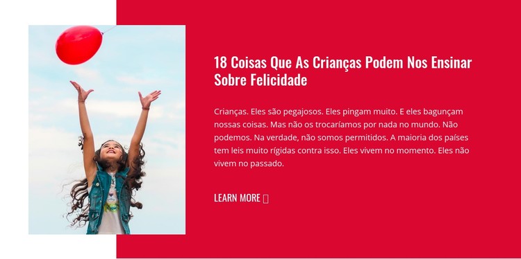 Felicidade infantil Template CSS