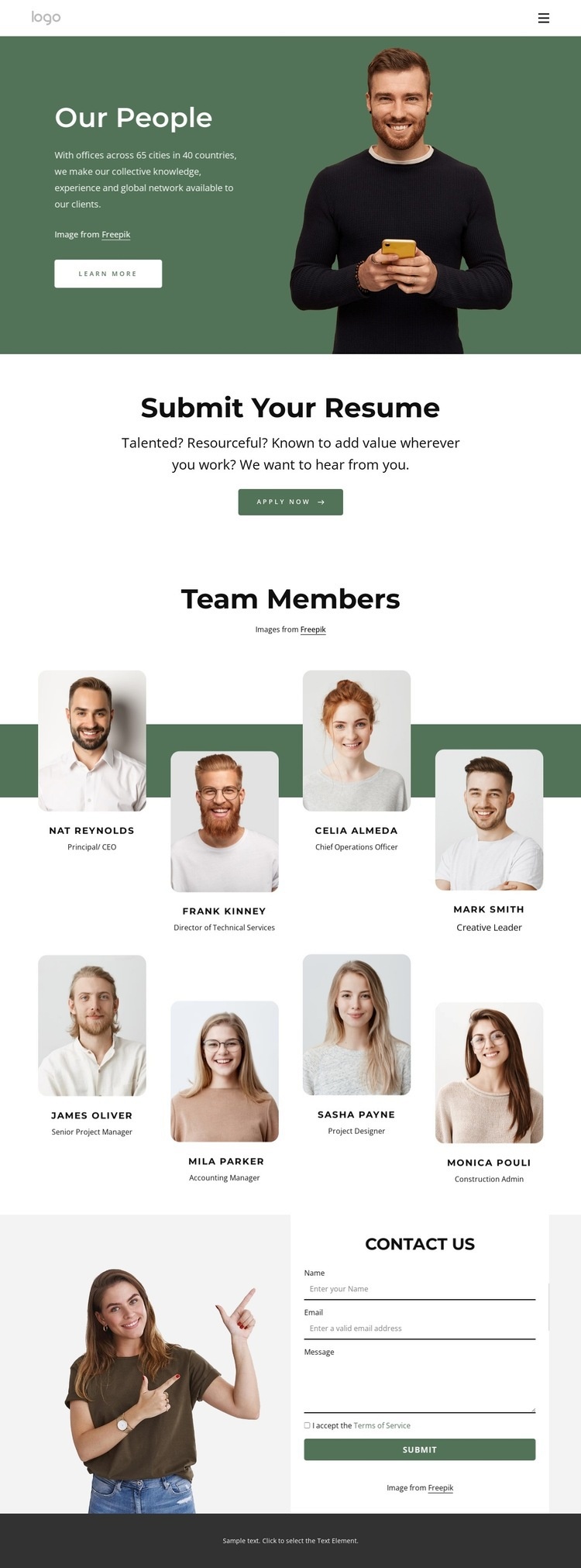 Our partners put our clients first Squarespace Template Alternative