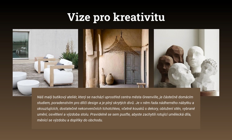 Vize kreativity Webový design