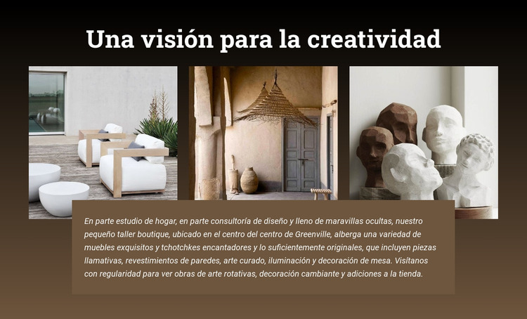 Una visión de creatividad Plantilla Joomla