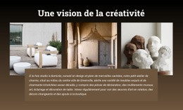 Une Vision De La Créativité – Page De Destination HTML5