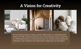 A Vision Of Creativity - Website Creator HTML