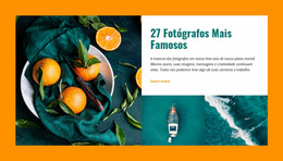 Fotógrafos Famosos - Modelo Joomla Criativo E Multifuncional