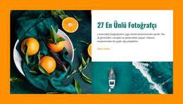 Ünlü Fotoğrafçılar - Özel WordPress Teması