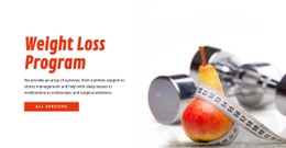 Weight Loss Program Premium CSS Template
