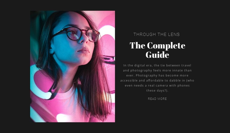 Complete guide CSS Template