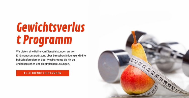 Gewichtsverlust Programm CSS-Vorlage