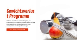 Gewichtsverlust Programm - Site-Vorlage