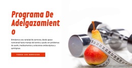 Programa De Adelgazamiento Plantilla CSS Premium