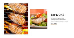 Restaurant Bar Et Grill - Créateur De Site Web Par Glisser-Déposer