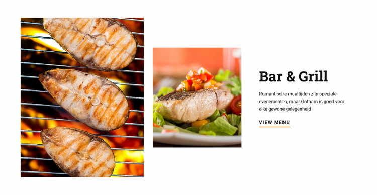 Restaurantbar en grill Joomla-sjabloon