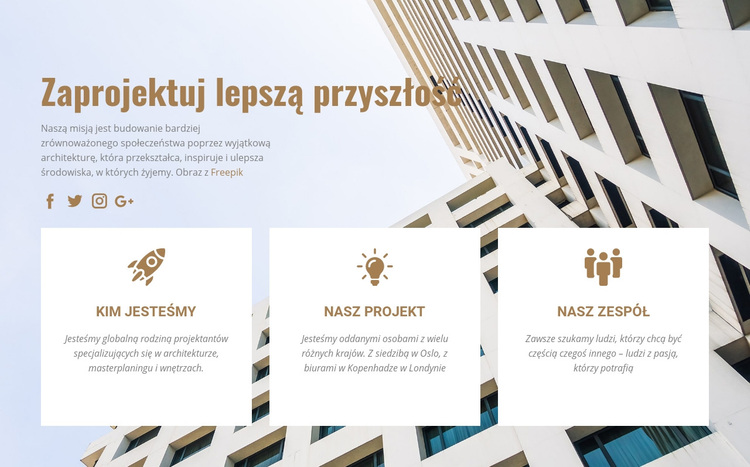 Wymyślamy przyszłość Motyw WordPress