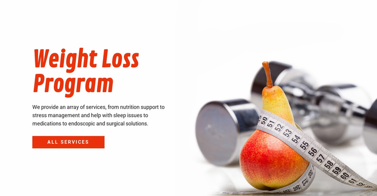 Weight Loss Program Website Template