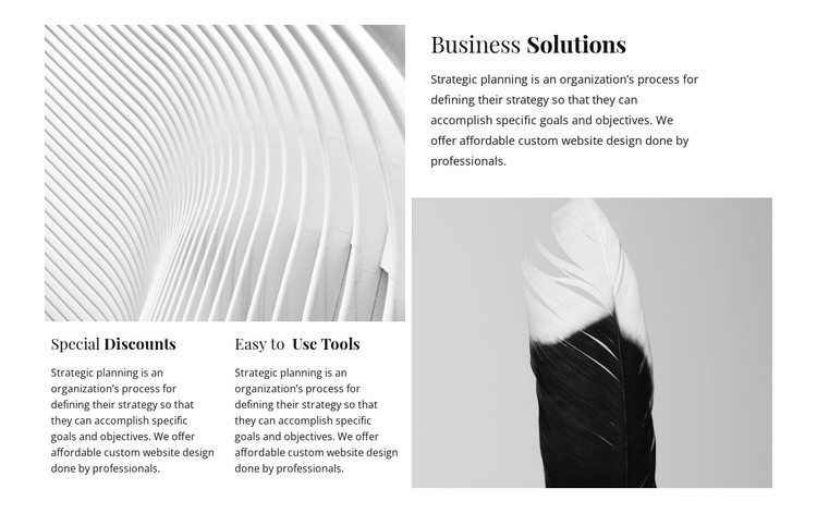 Business solutions  CSS Template