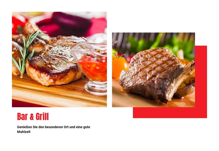 Burger- und Grillbar Website design