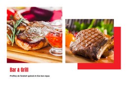 Bar À Hamburgers Et Grill - Conception De Sites Web De Téléchargement Gratuit