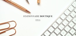 Magasin Stationnaire - Drag And Drop HTML Builder