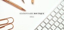 Modèle En Ligne Gratuit Pour Magasin Stationnaire