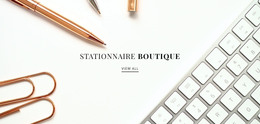 Magasin Stationnaire - Modèle De Création De Site Web