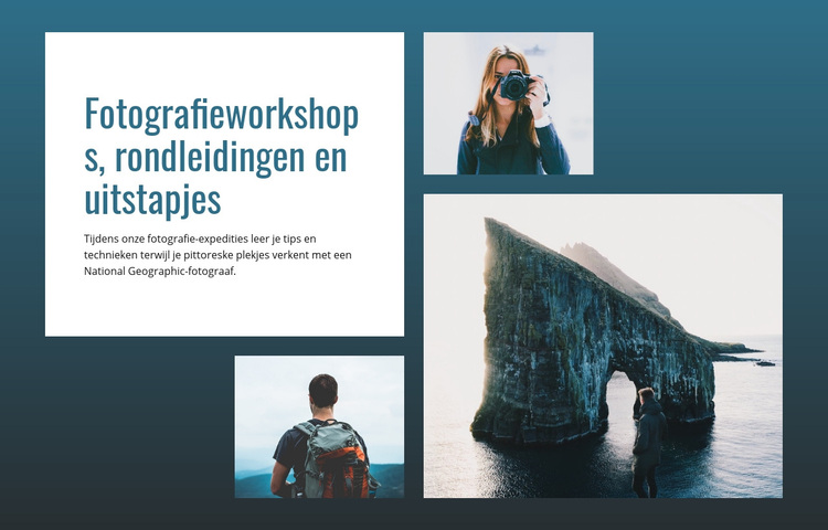 Fotografiereizen en uitstapjes WordPress-thema