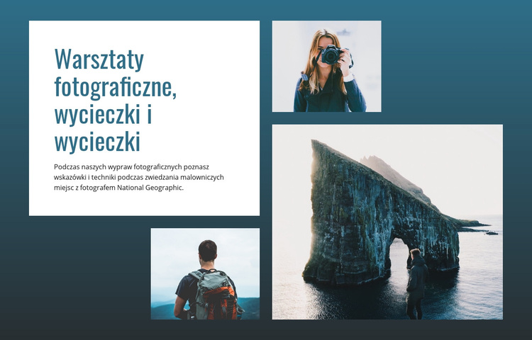 Wycieczki fotograficzne i wycieczki Motyw WordPress