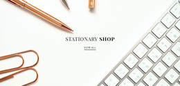 Stationary Shop - Website Builder Template