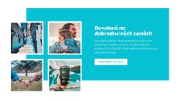 Prázdniny Na Dobrodružném Cestování Jednostránkový Web