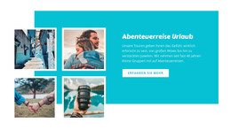 Abenteuerreisen Urlaub - Kostenlose Website-Vorlage