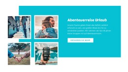 Mehrzweck-Landingpage Für Abenteuerreisen Urlaub