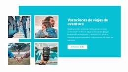 Maqueta De Sitio Web Multipropósito Para Vacaciones De Viajes De Aventura