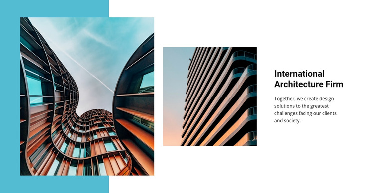 International architecture firm HTML5 Template